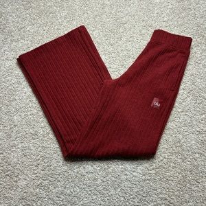 Alo Yoga Ribbed Take Comfort Wide Leg Pants LABOR DAY SPECIAL! ENDS 9/2